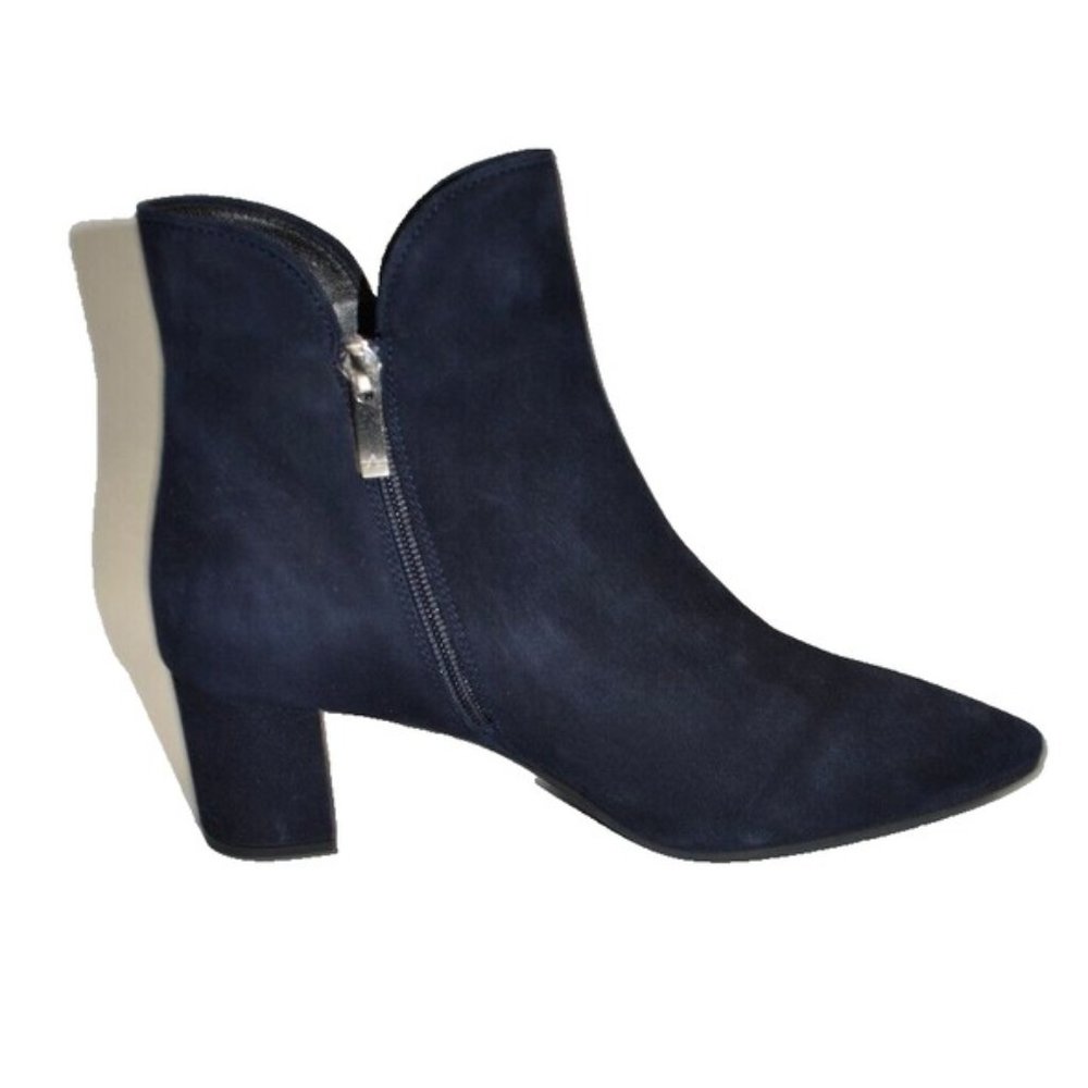 New! Aquatalia Kaylani Water Resistant Booties Blue Suede Size 9.5 DD380 - Picture 4 of 6